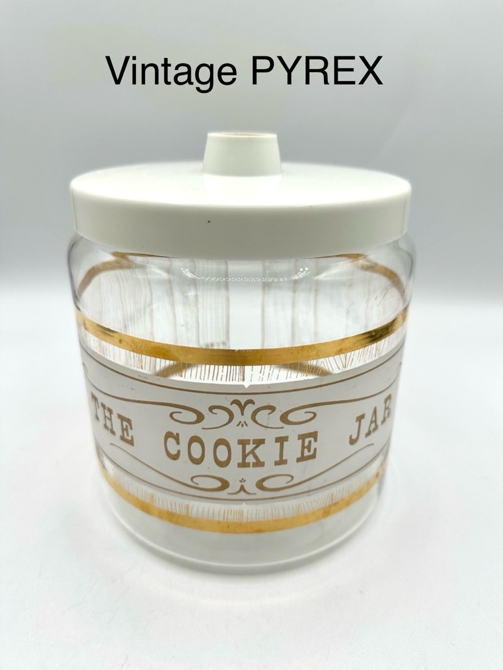 Pyrex Vintage “The Cookie Jar”. Part of their Storage Mate Line. 70s